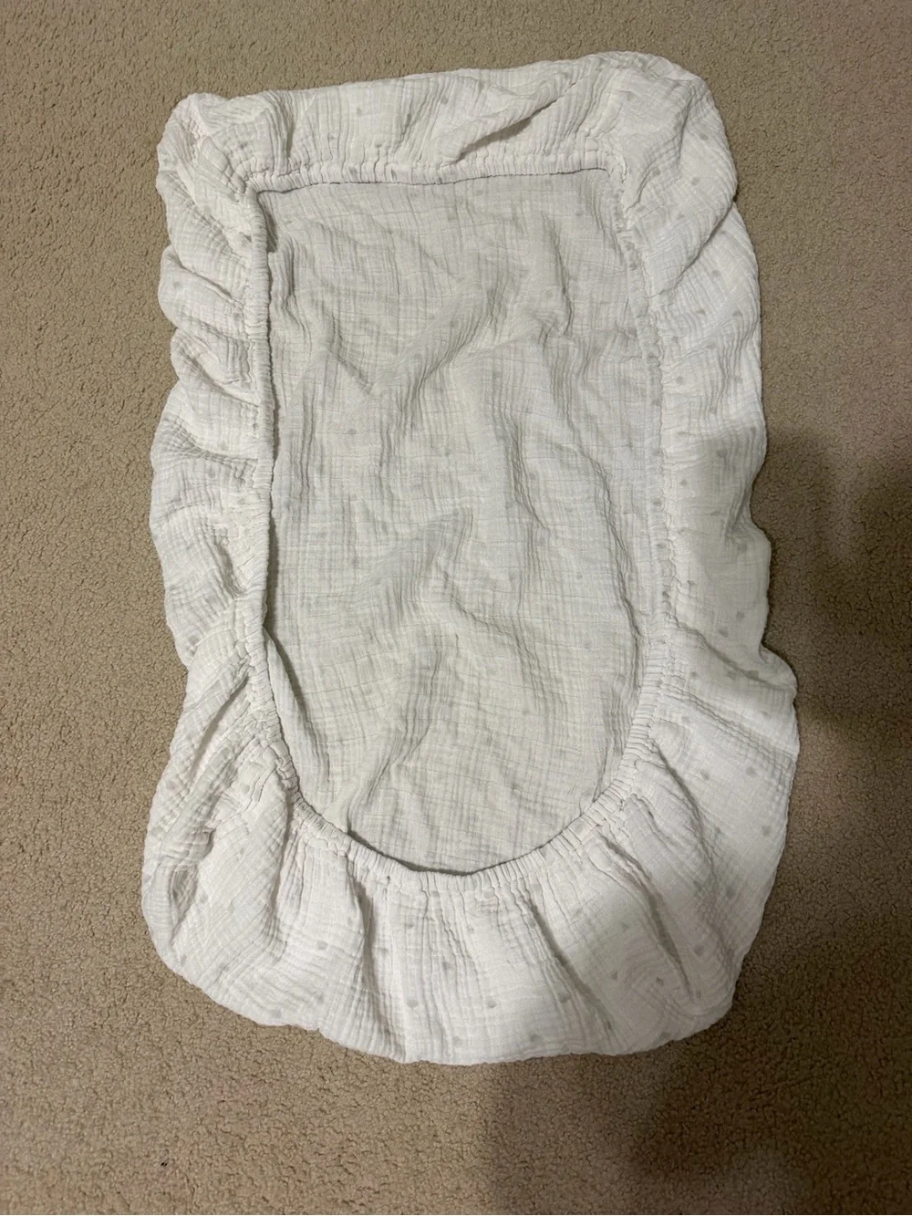 aden + anais fitted crib sheet toddler bed white with polka dots unisex neutral